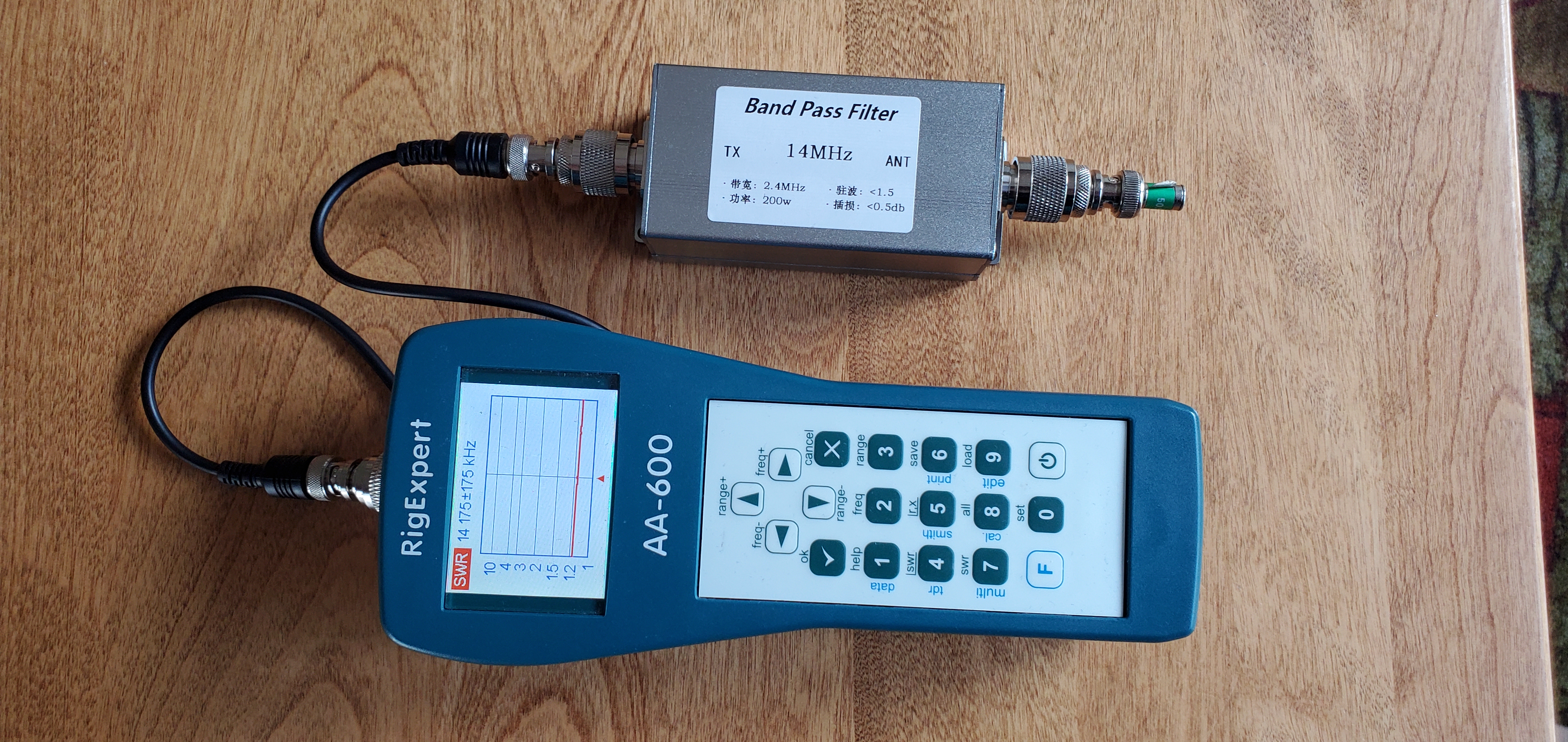 20m Band Pass Filter - swr